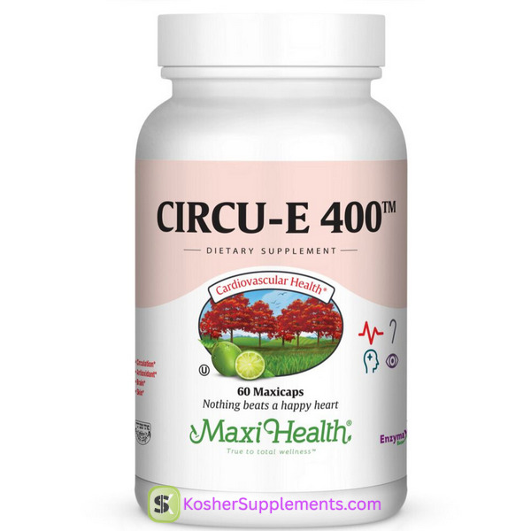 Maxi Health Kosher Circu E 400 Vitamin E Capsules